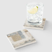 Dessous-de-verre En Pierre Collage de dentelle II (Côté)