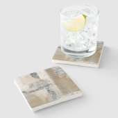 Dessous-de-verre En Pierre Collage I de dentelle (Côté)