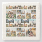 Dessous-de-verre En Pierre Collage photo personnalisé (Devant)