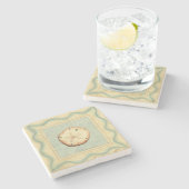 Dessous-de-verre En Pierre Collecteur Shell (Côté)