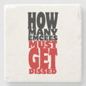 Dessous-de-verre En Pierre Combien D'Écés Doivent Être Dissous (Devant)