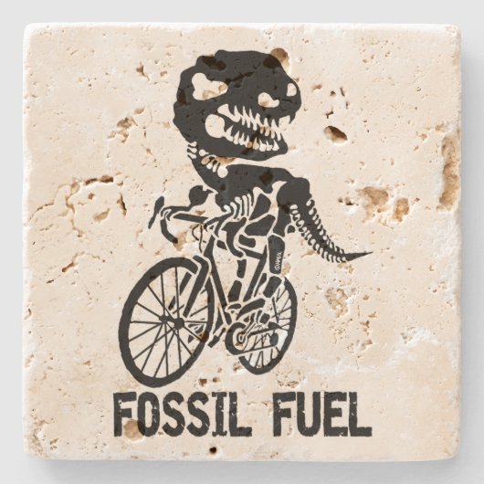Dessous-de-verre En Pierre Combustible fossile (Devant)