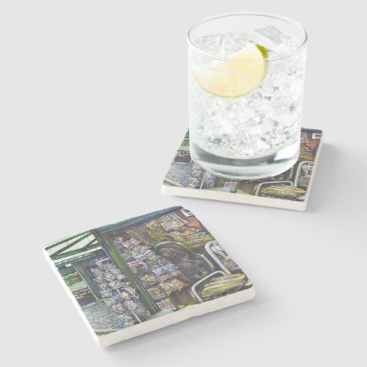 Dessous-de-verre En Pierre Comment Est-Ce Qu'Une Image, Sans imagination ? (Côté)