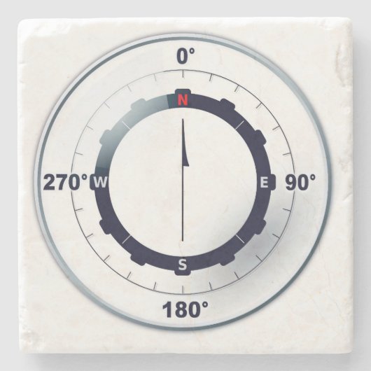 Dessous-de-verre En Pierre Compas des navires nautiques (Devant)