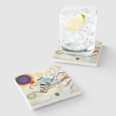 Dessous-de-verre En Pierre Composition Kandinsky 8 (Côté)