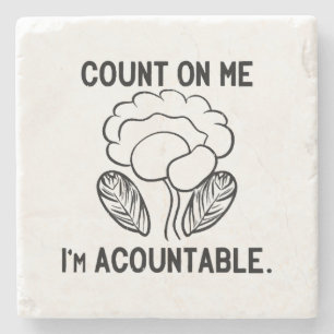 Dessous-de-verre En Pierre Compte sur moi, je suis responsable