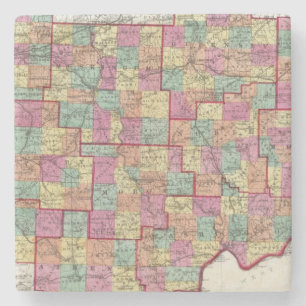 Dessous-de-verre En Pierre Comtés de l'Ohio