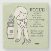 Dessous-de-verre En Pierre Concentration sur le bien (Devant)