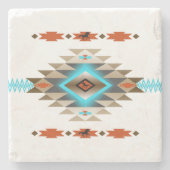 Dessous-de-verre En Pierre Conception du sud-ouest 3 (Devant)