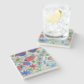 Dessous-de-verre En Pierre Conception florale turque (Côté)