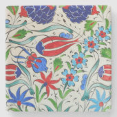 Dessous-de-verre En Pierre Conception florale turque (Devant)