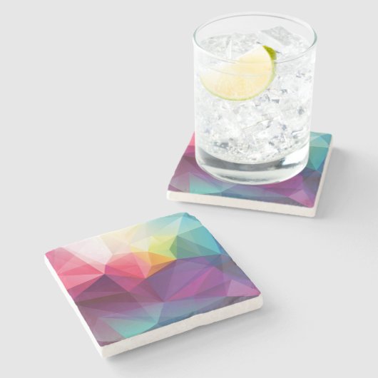 Dessous-de-verre En Pierre Conception moderne (Côté)