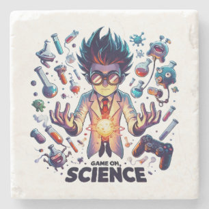 Dessous-de-verre En Pierre Concoction Chimique Jeu On, Thème Science