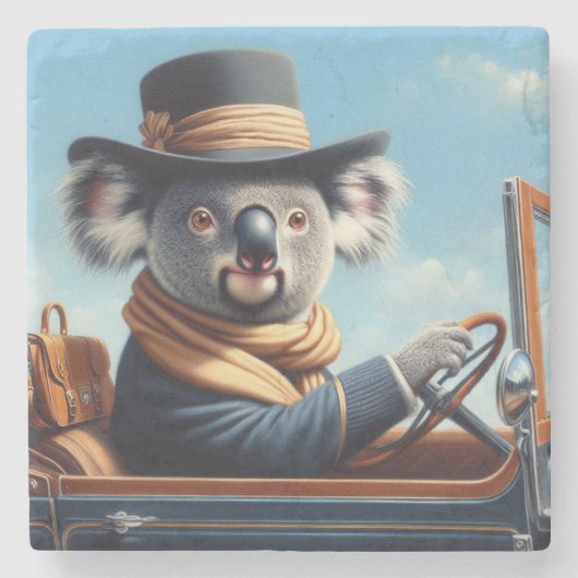 Dessous-de-verre En Pierre Conduite de Koala (Devant)