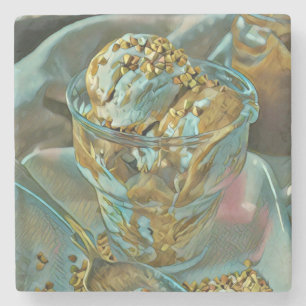 Dessous-de-verre En Pierre Cône crème glacée d'été