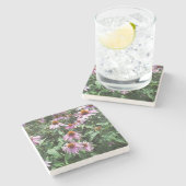 Dessous-de-verre En Pierre Confleurs violets (Côté)