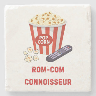 Dessous-de-verre En Pierre Connaisseur de comédie romantique