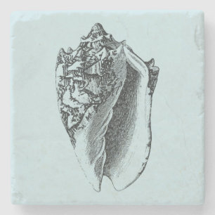 Dessous-de-verre En Pierre Conque Shell d'Aqua