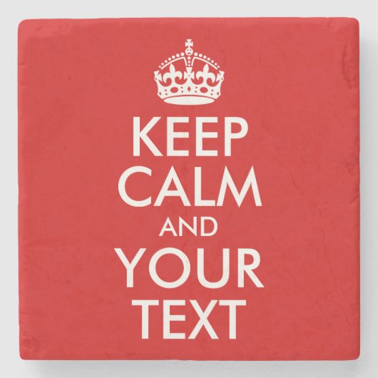Dessous-de-verre En Pierre Conserver le calme et le texte (Devant)