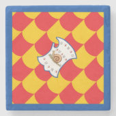 Dessous-de-verre En Pierre Contrada della Chiocciola (Escargot) Palio (Devant)