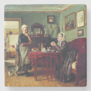 Dessous-de-verre En Pierre Conversation des ménages (par Konstantin Makovsky)