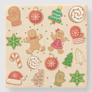 Dessous-de-verre En Pierre Cookies de Noël