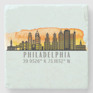 Dessous-de-verre En Pierre Coordinates de Philadelphie