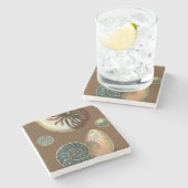 Dessous-de-verre En Pierre Coque de cacao (Côté)