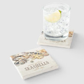 Dessous-de-verre En Pierre Coquillages (Côté)