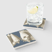 Dessous-de-verre En Pierre Coquillages Sepia Conch (Côté)