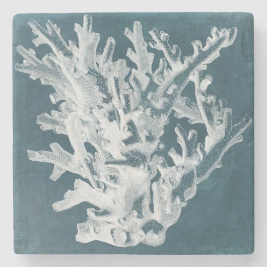 Dessous-de-verre En Pierre Corail azur I (Devant)