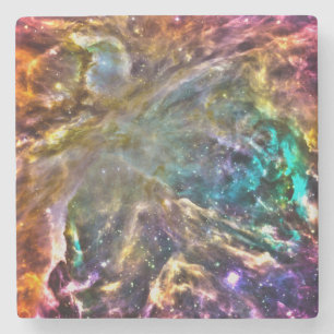 Dessous-de-verre En Pierre Cosmos Coloré
