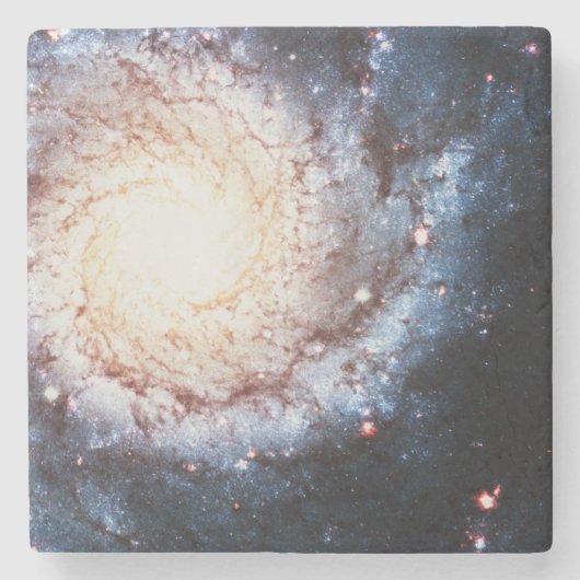 Dessous-de-verre En Pierre Cosmos colorés (Devant)