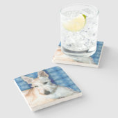 Dessous-de-verre En Pierre Coster en marbre écossais (Côté)