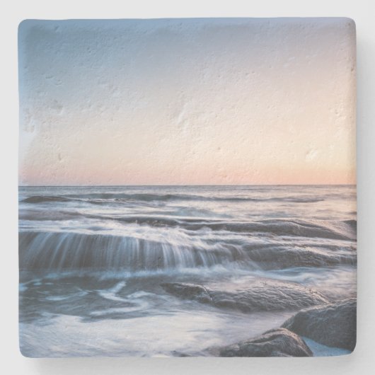 Dessous-de-verre En Pierre Côte de Lofoten Norvège (Devant)