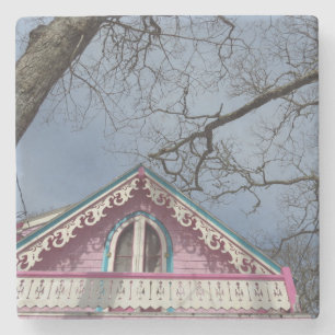 Dessous-de-verre En Pierre Cottage rose Ciel dramatique - Vignoble de Martha