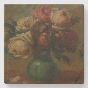 Dessous-de-verre En Pierre Cottagecore Renoir Floral Art Vintage Rose
