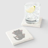 Dessous-de-verre En Pierre Couchage de chat (Côté)