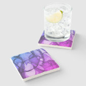 Dessous-de-verre En Pierre Couche mystique de prune (Côté)