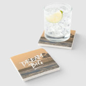 Dessous-de-verre En Pierre Coucher de soleil à Kauai Hawaii Dream Big (Côté)