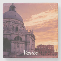 Coucher de soleil sur la basilique de Venise