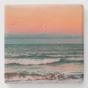 Dessous-de-verre En Pierre coucher de soleil sur la mer