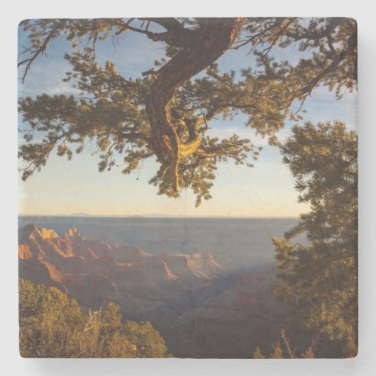 Dessous-de-verre En Pierre Coucher du soleil au-dessus de canyon grand (Devant)