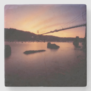 Dessous-de-verre En Pierre Coucher du soleil de pont de St Johns
