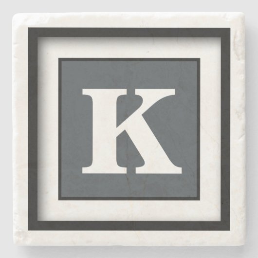 Dessous-de-verre En Pierre Couleur complète simple (Devant)