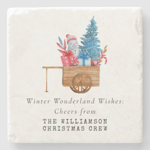 Dessous-de-verre En Pierre COULEUR D'EAU vintage PERSONNALISER LE TRANSPORT D