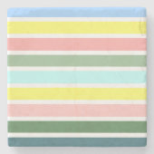 Dessous-de-verre En Pierre Couleurs des Bermudes (Devant)