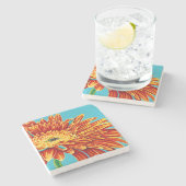 Dessous-de-verre En Pierre Couleurs éclatées I (Côté)