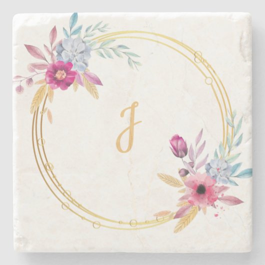 Dessous-de-verre En Pierre Coupe Mason Jar personnalisable pour Mariage (Devant)