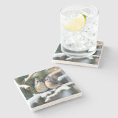 Dessous-de-verre En Pierre Couple de souris de tireur touffu (Côté)